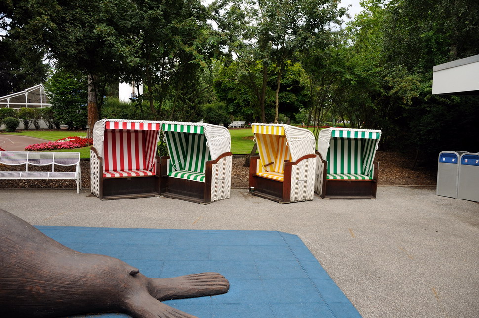 Entrance to the sealion-show at Hansa-Park Sierksdorf