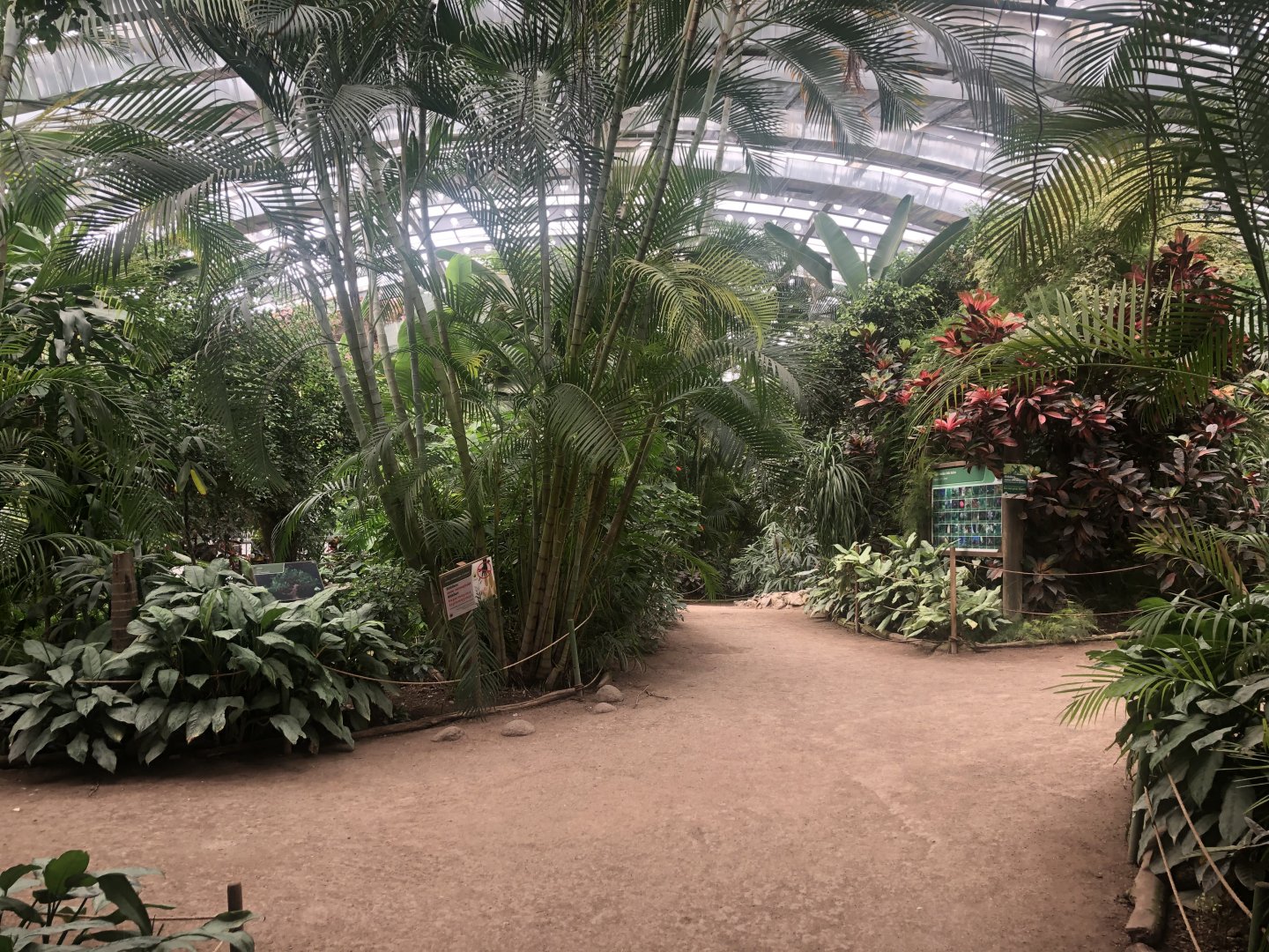 Entrance to the tropical hall