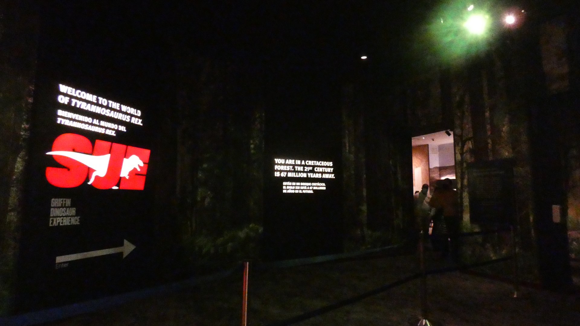 Entrance to the Tyrannosaurus Rex Display, Evolving Planet - Feb. 2022
