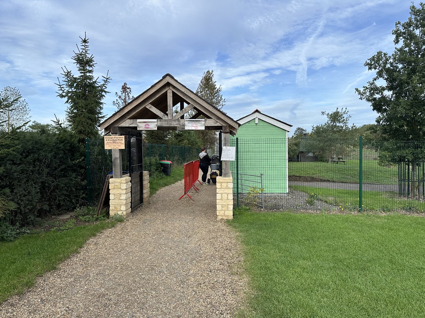 Entrance to the Zoo at Johnsons of Old Hurst (October 2023)