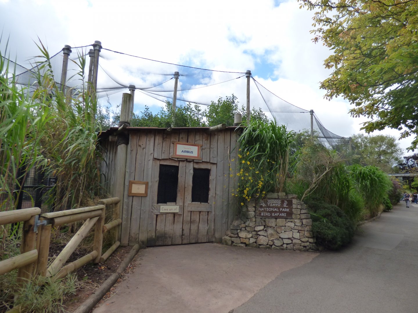 Entrance to Tsavo aviary