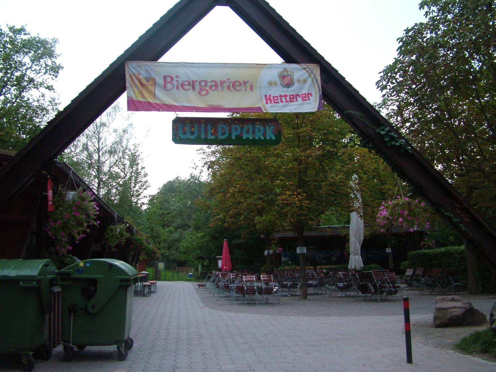 Entrance via Beer Garden at Wildpark Pforzheim, 02/09/10