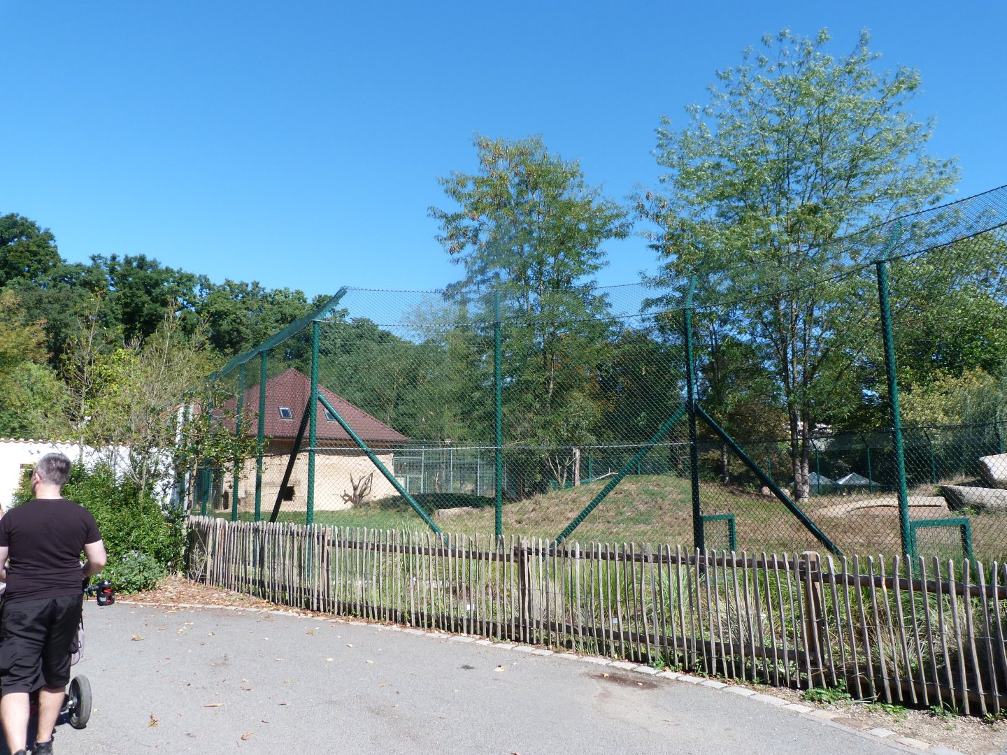 Entrance view of lion exhibit -Zoo Plzeň (2025)