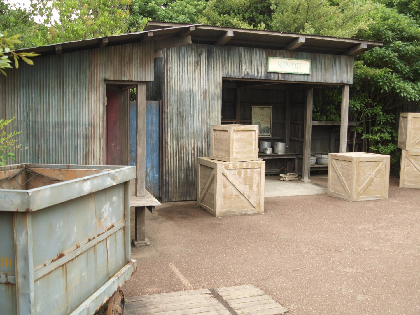 Entry to African tropical rain forest
