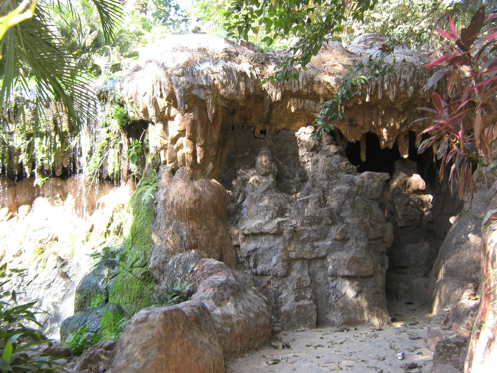 entry to faux cave