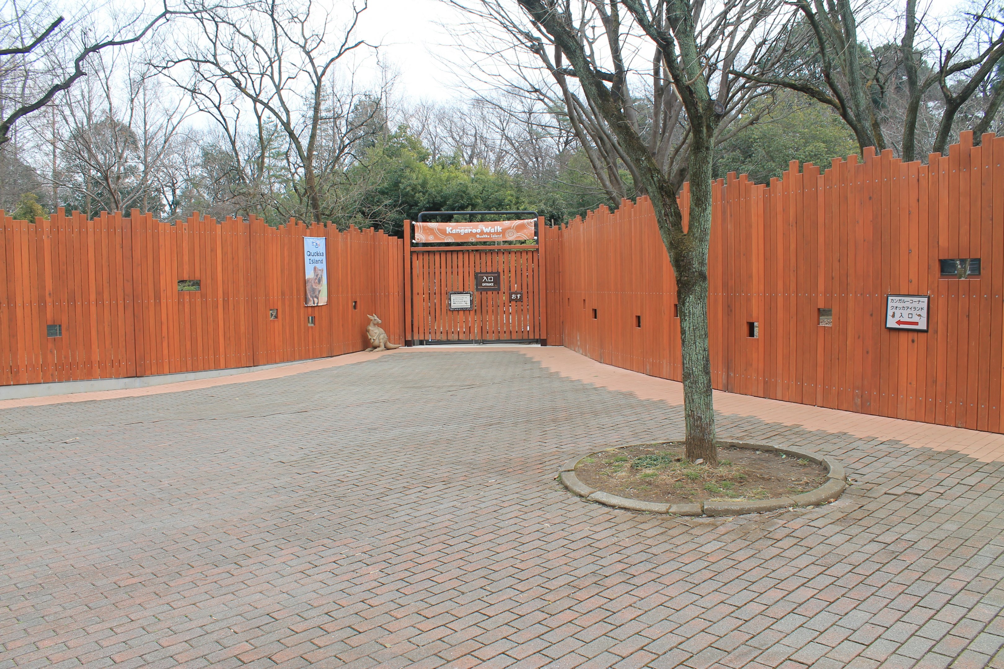 Entry to kangaroo walk-through - Saitama Childrens Zoo