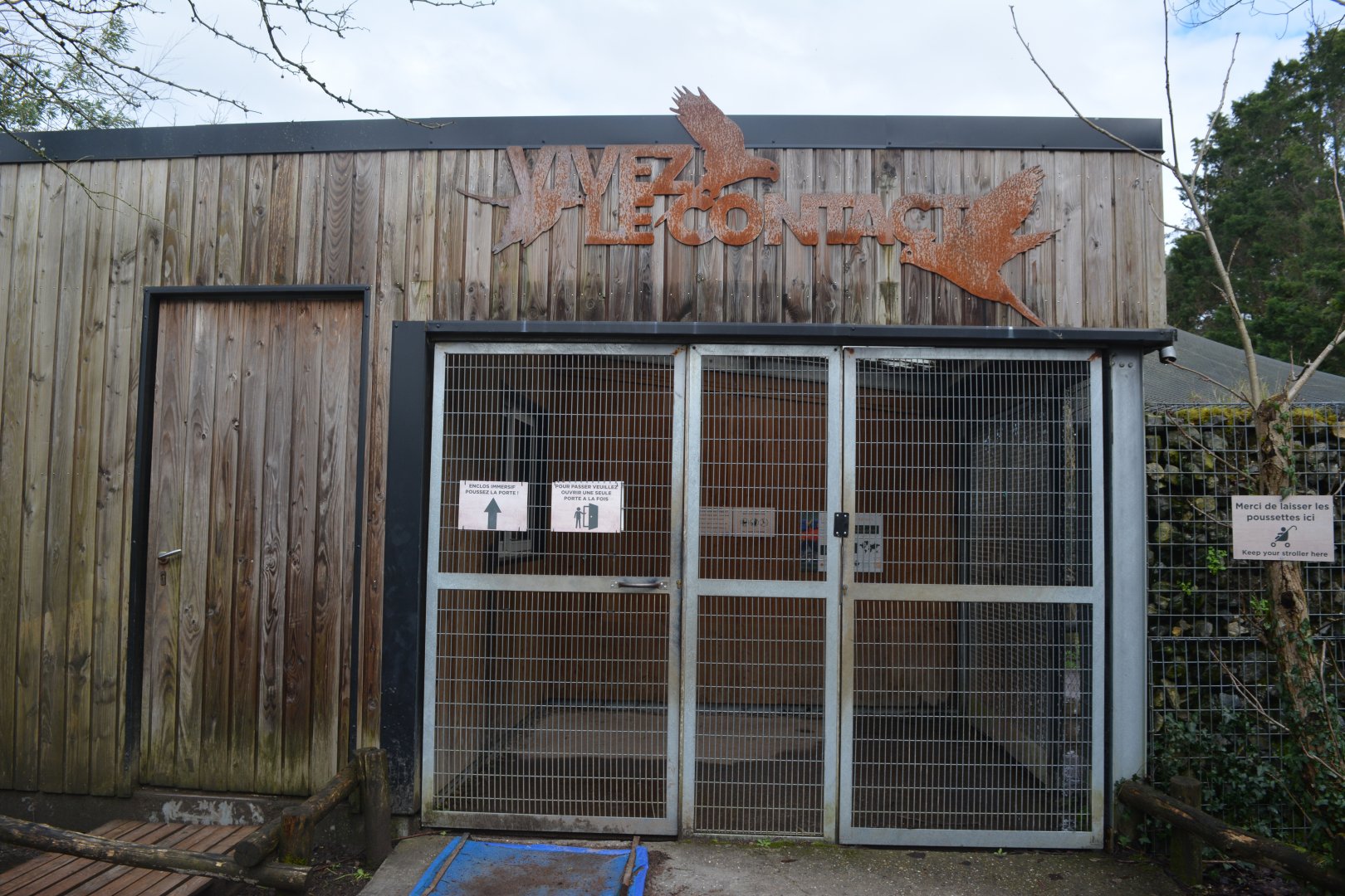 Entry to lorikeet aviary