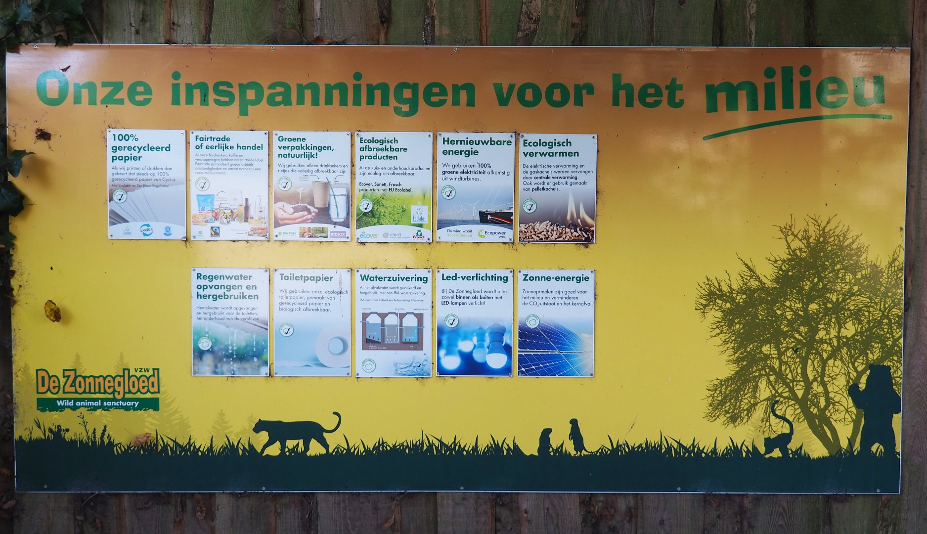 Environmental efforts by the park sign, 2020-09-12