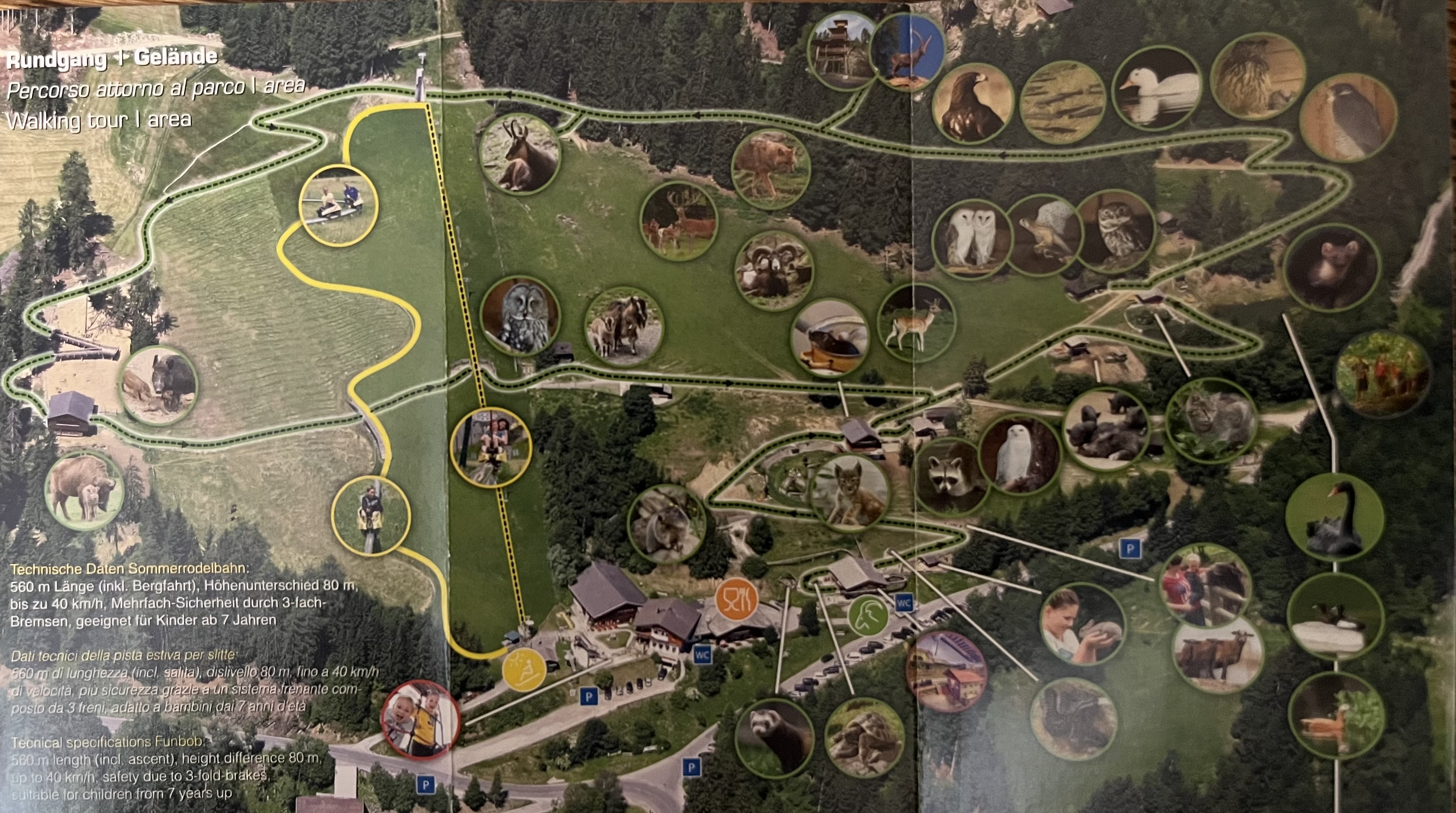 Erlebniswelt Assling Map - undated