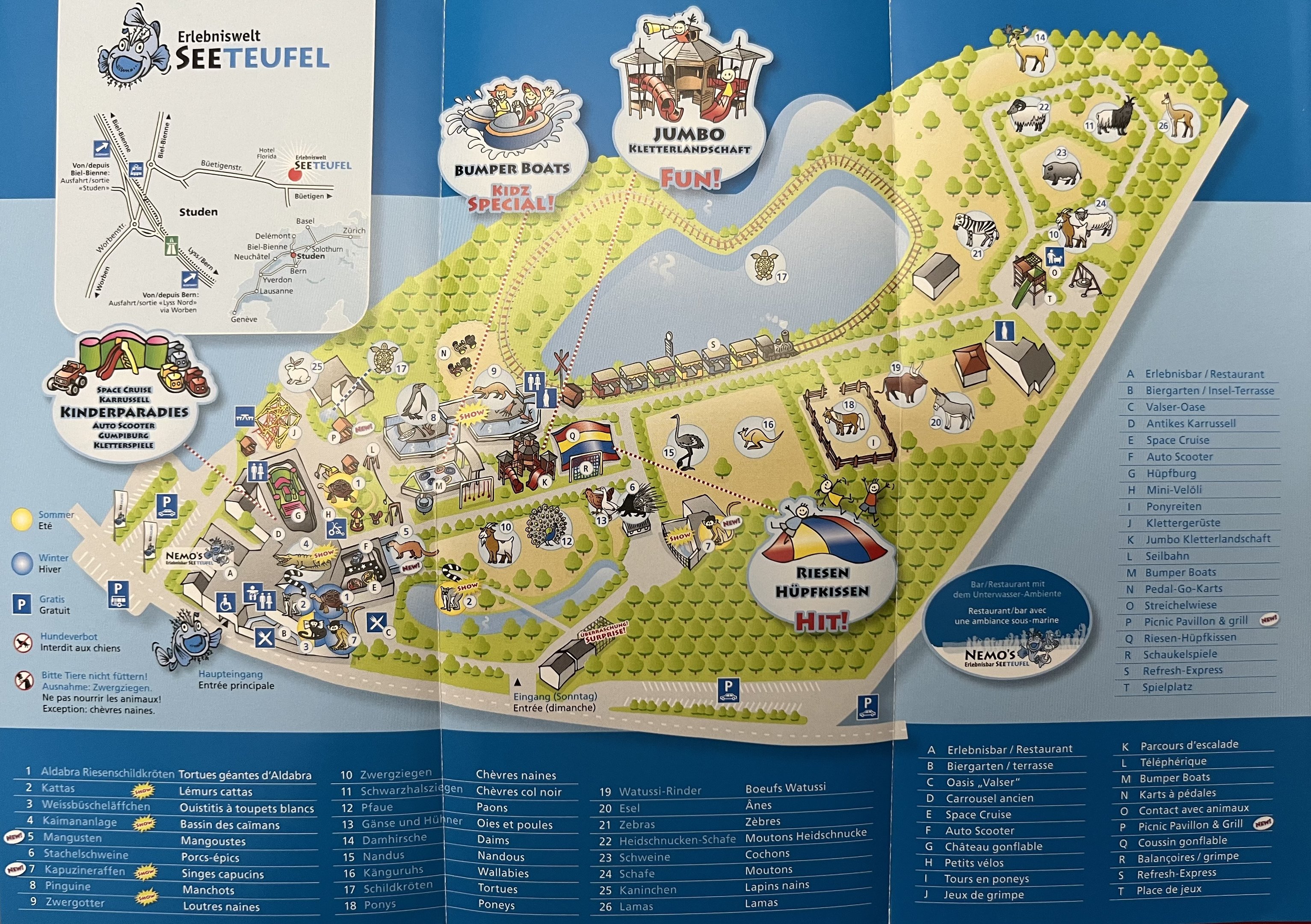 Erlebniswelt Seeteufel Map - 2012