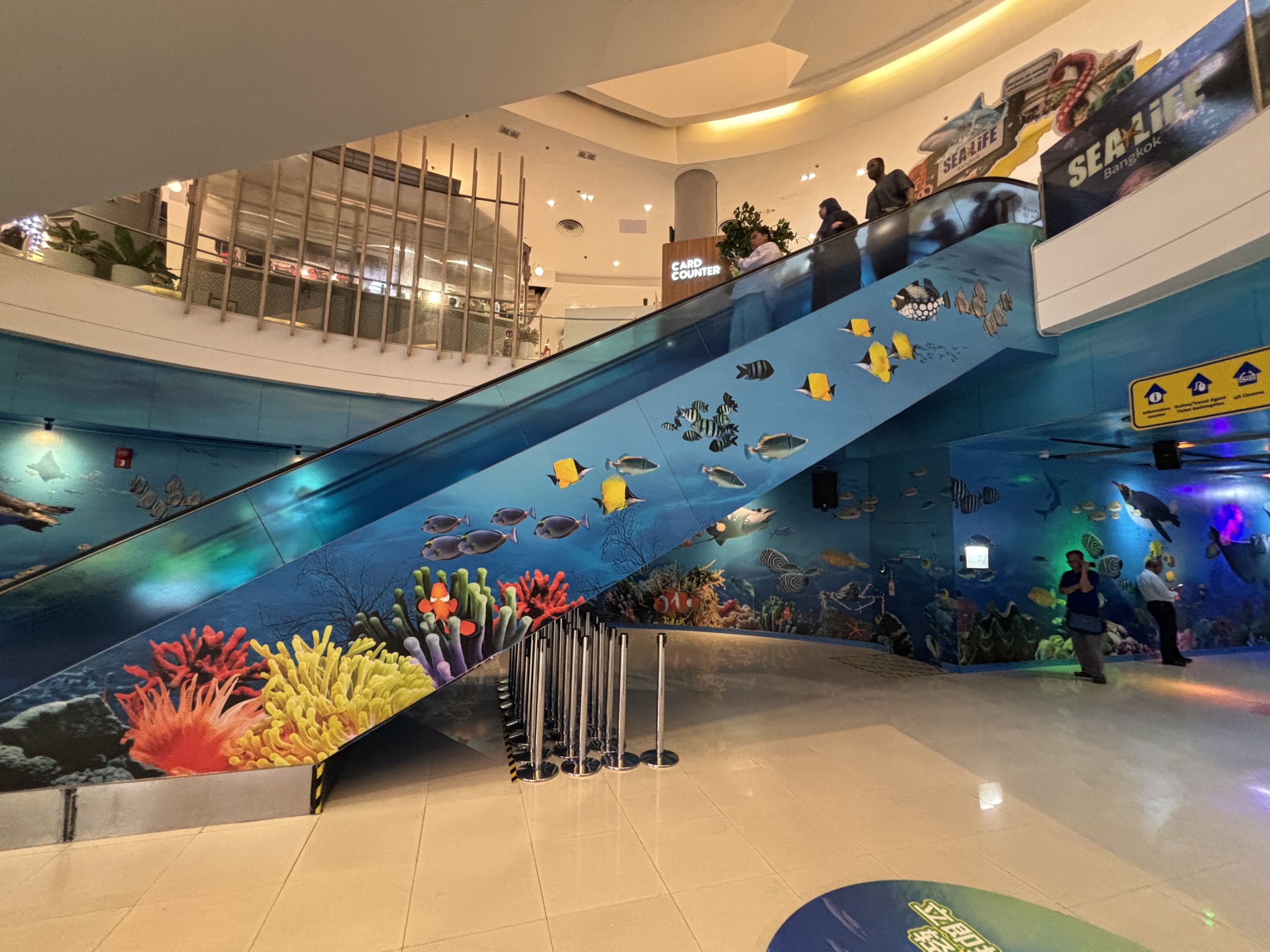 Escalator to Sea Life Aquarium