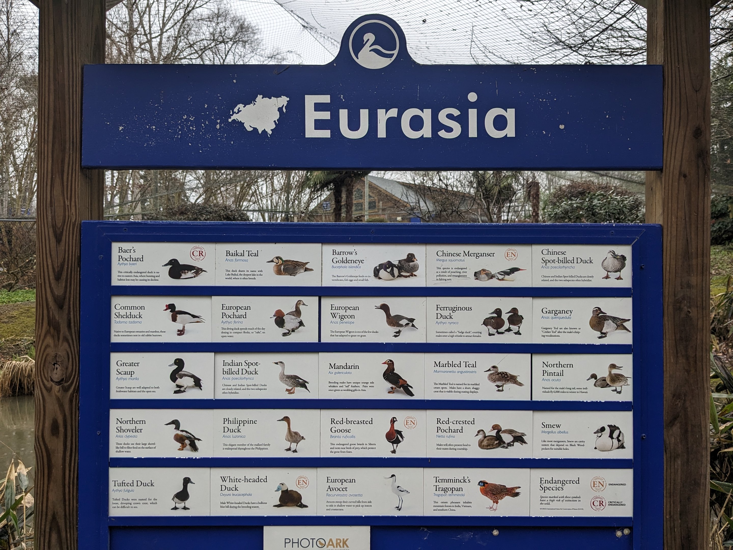Eurasia Aviary  - main sign
