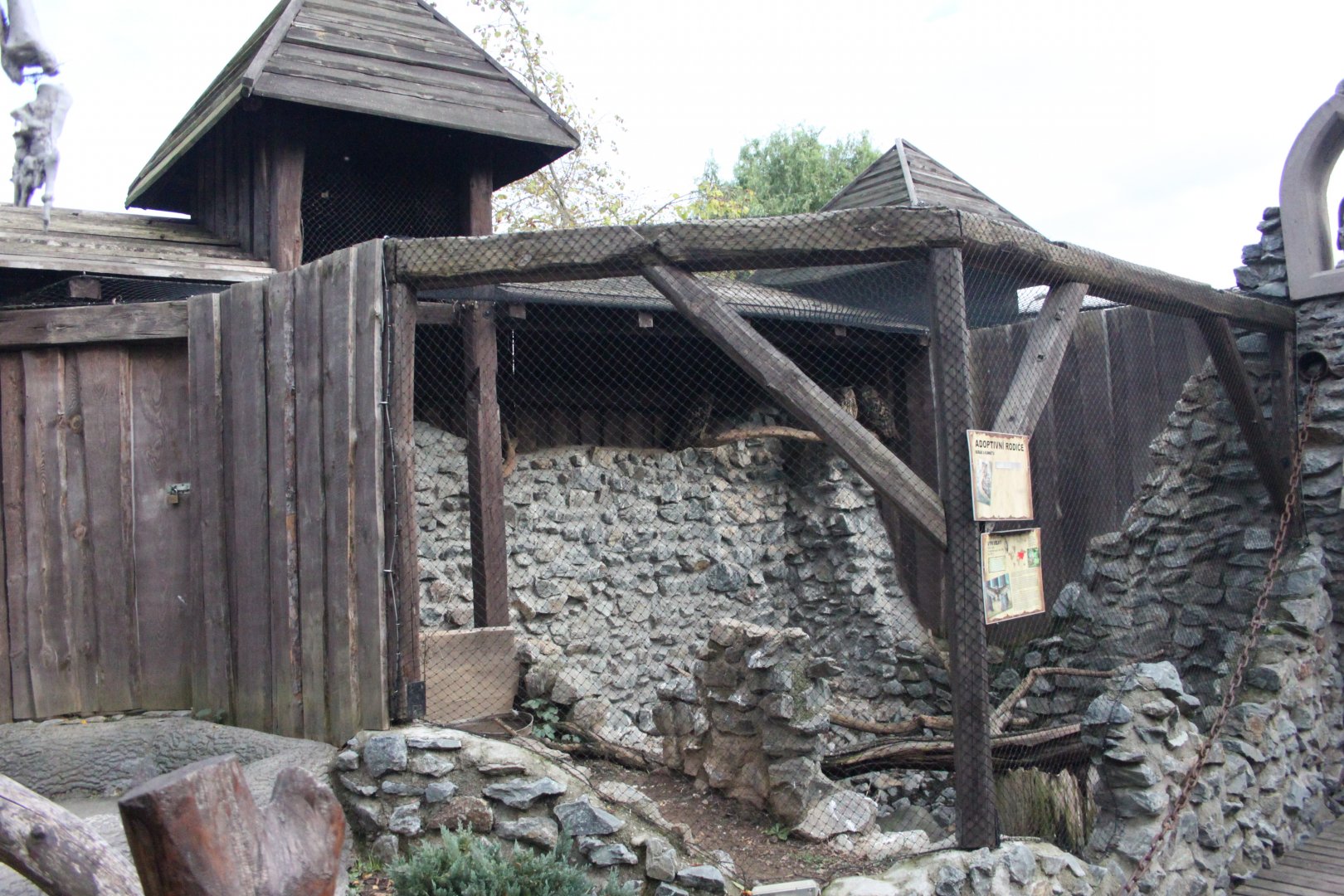 Eurasian eagle owl aviary