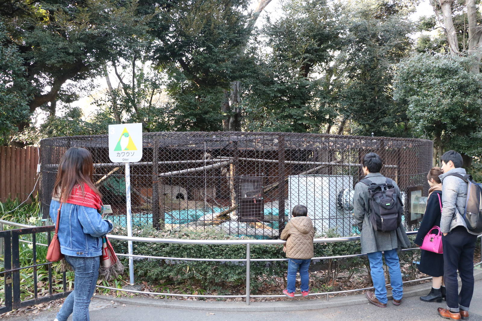 Eurasian otter enclosure, February 2016
