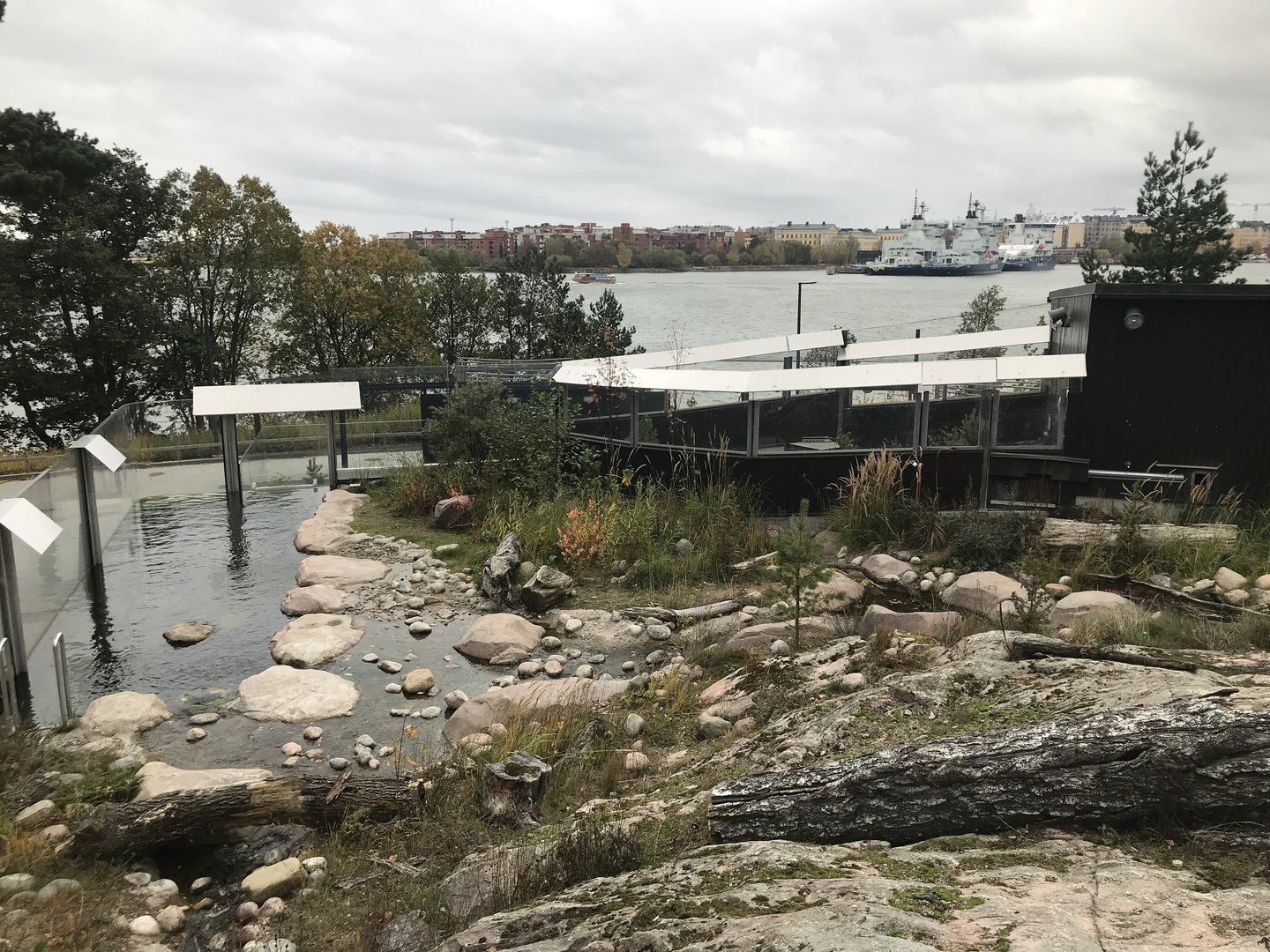 Eurasian otter enclosure