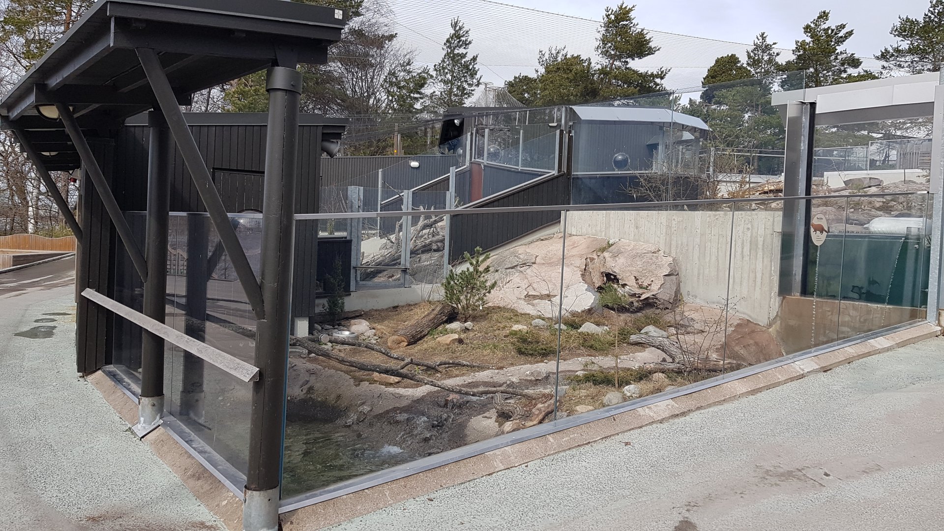 Eurasian otter exhibit