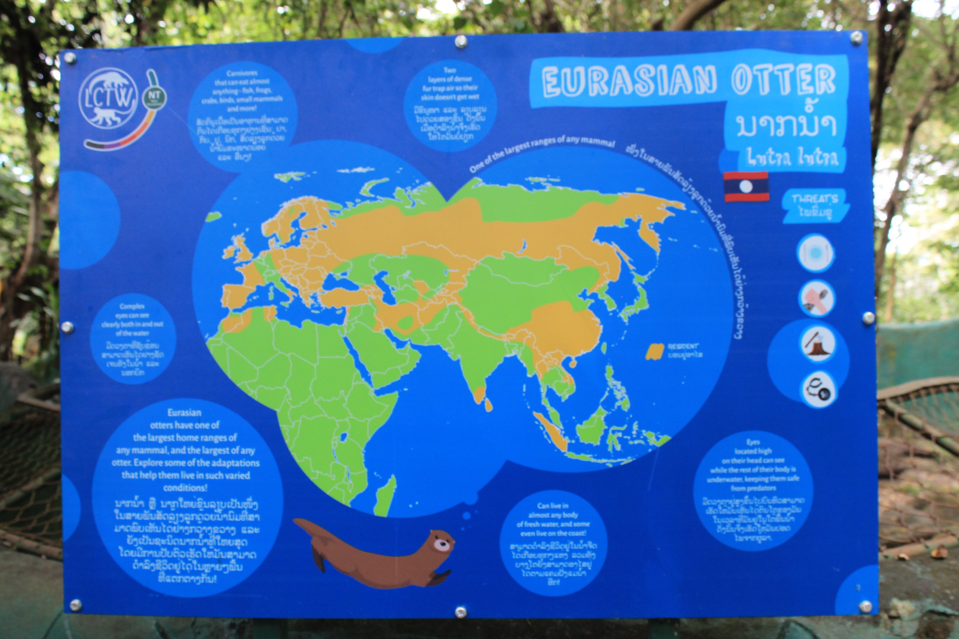 Eurasian Otter signage