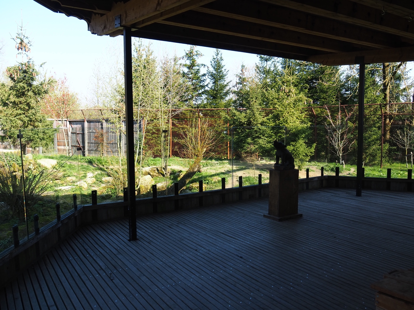 Eurasian wolf viewing area, 2019-03-30