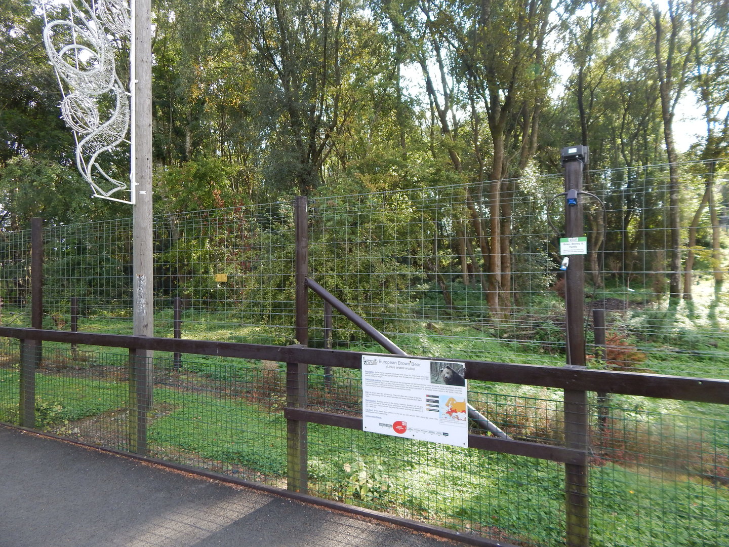 European brown bear enclosure 200922
