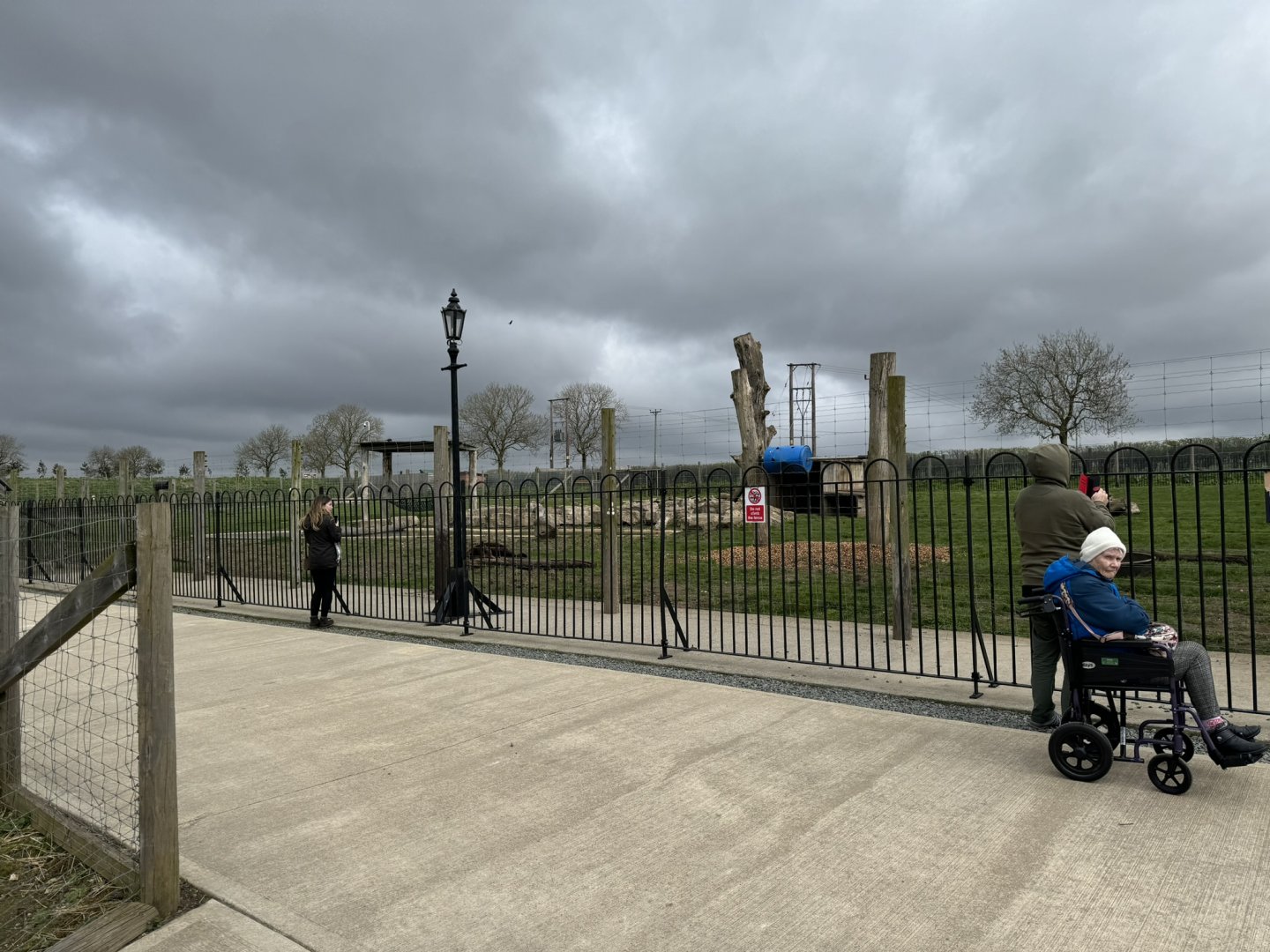 European Brown Bear Enclosure at Wolds Wildlife Park (March 2024)