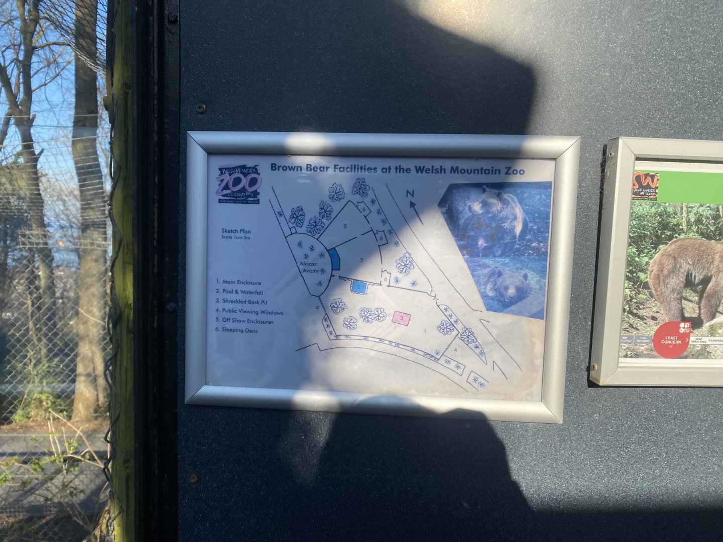 European brown bear enclosure signage 190325