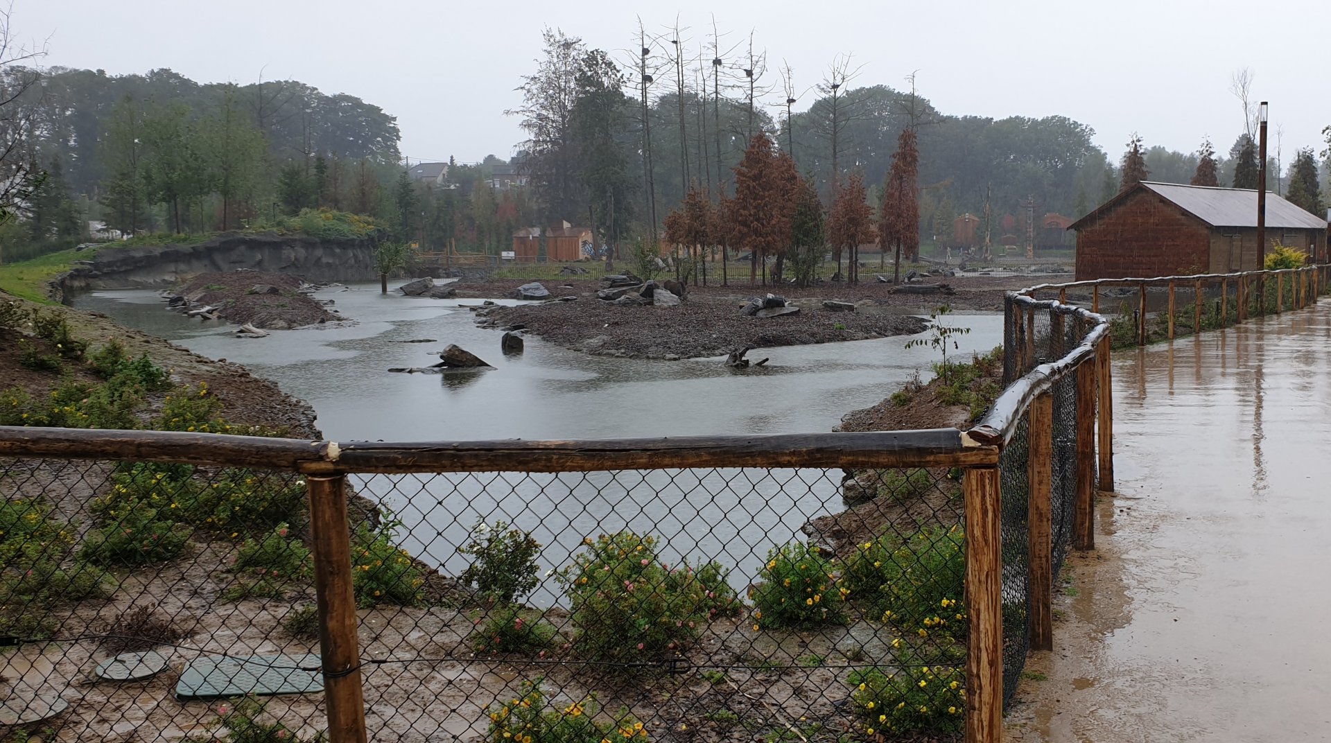 European elk and Wapiti enclosure