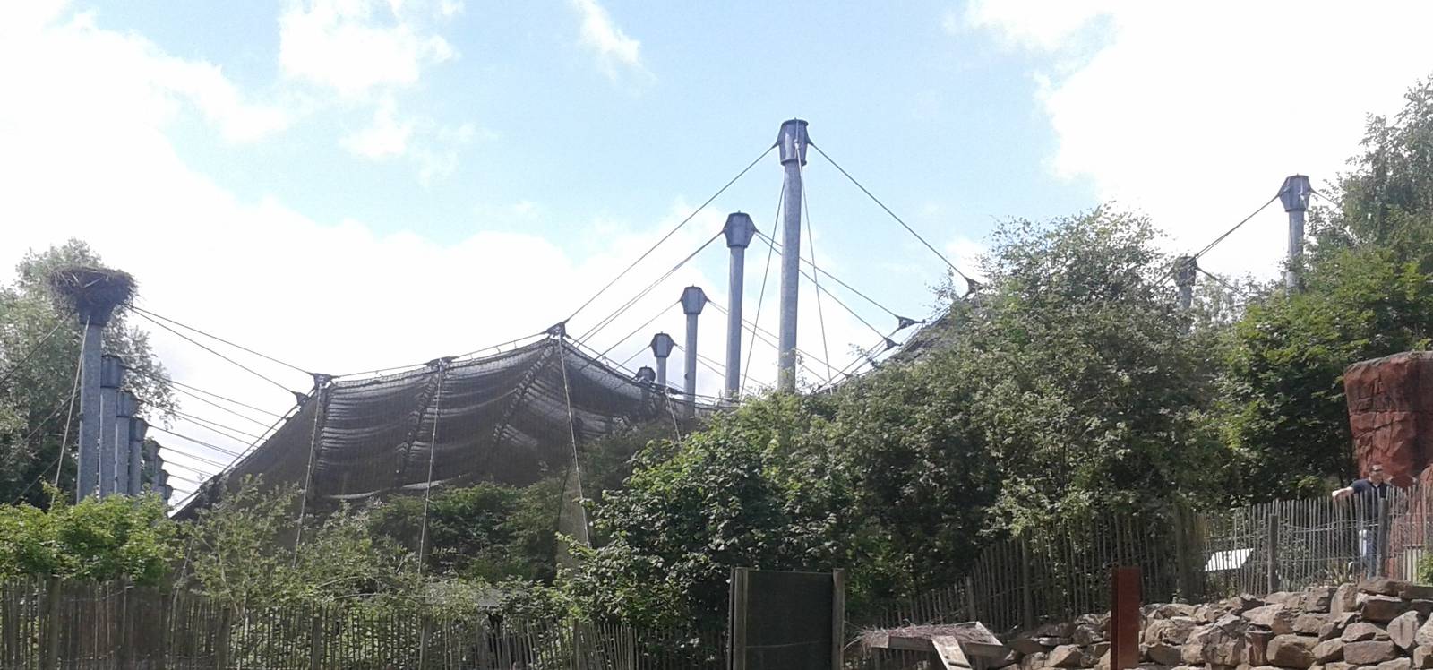 European walk-through aviary