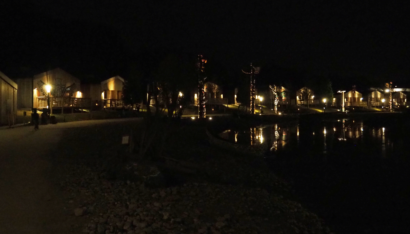 Evening in The Last Frontier - Native Houses and fallow deer area, 2020-09-02