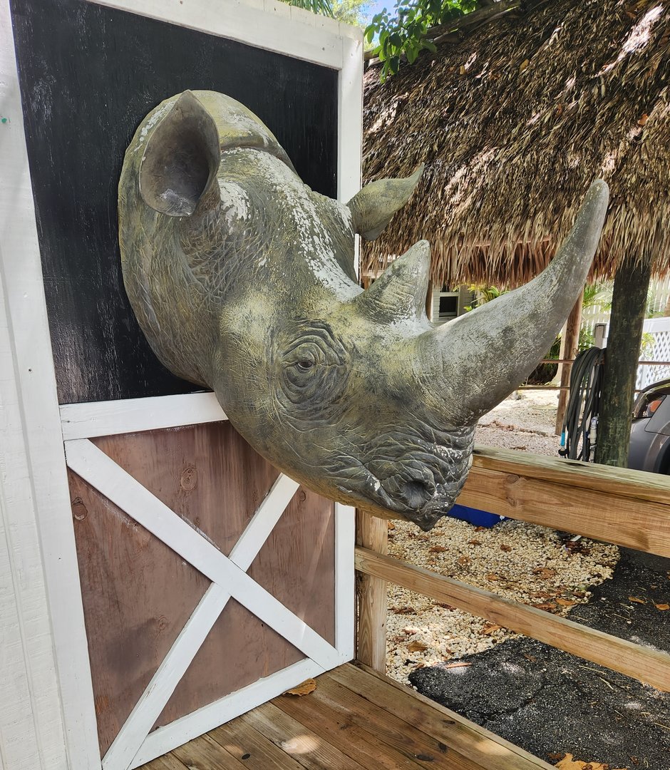 Everglades Outpost - A weird greeting at entrance/exit