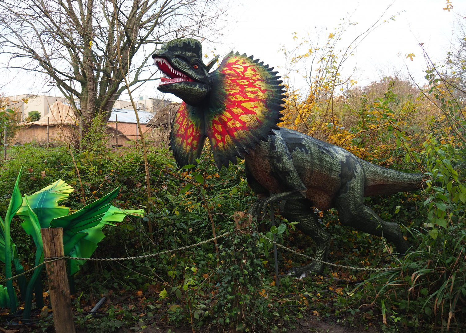 Example of temporary light sculptures for DinoLights winter event, 2021-11-23