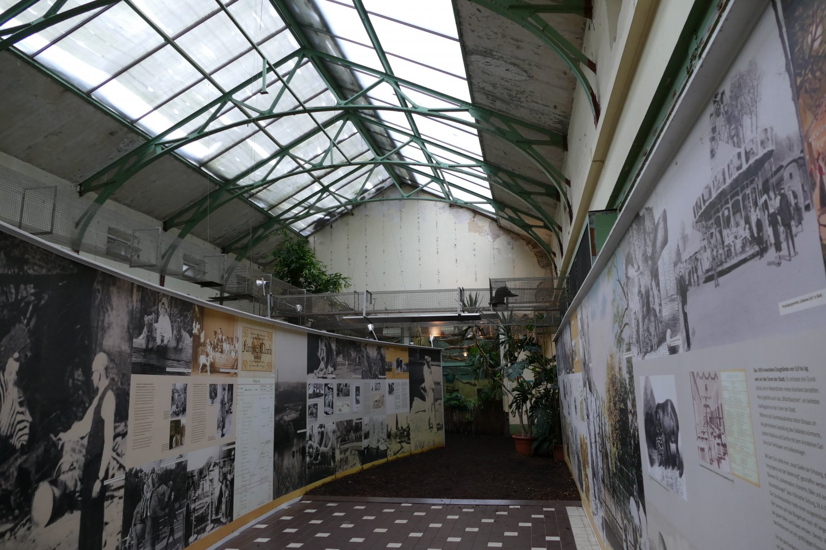 Exhibit about the zoo's history