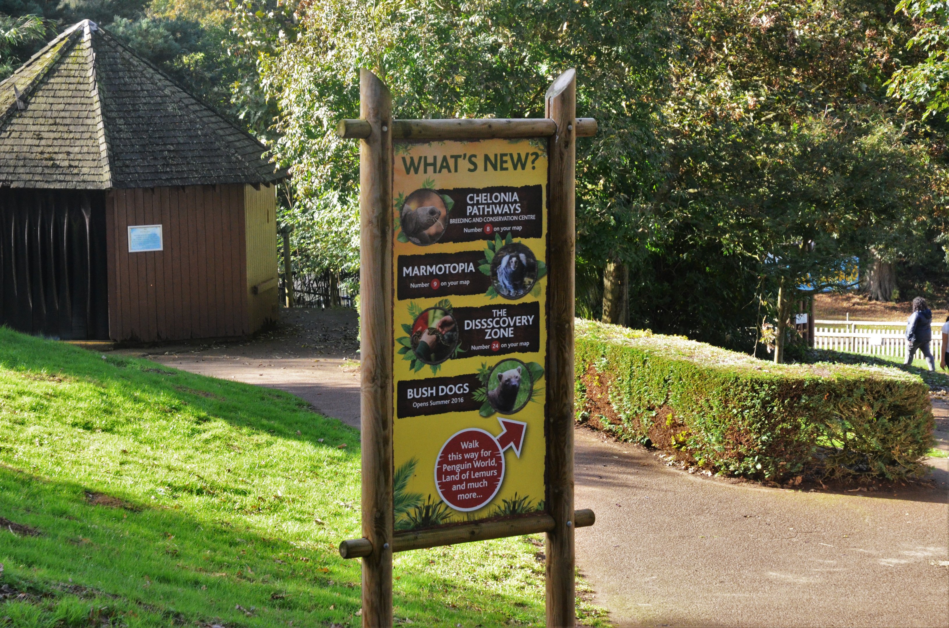 Exhibit Signage at Woburn Safari Park, 16/10/16