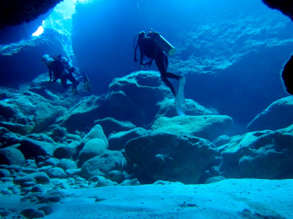 Exiting Thundercliff Cave