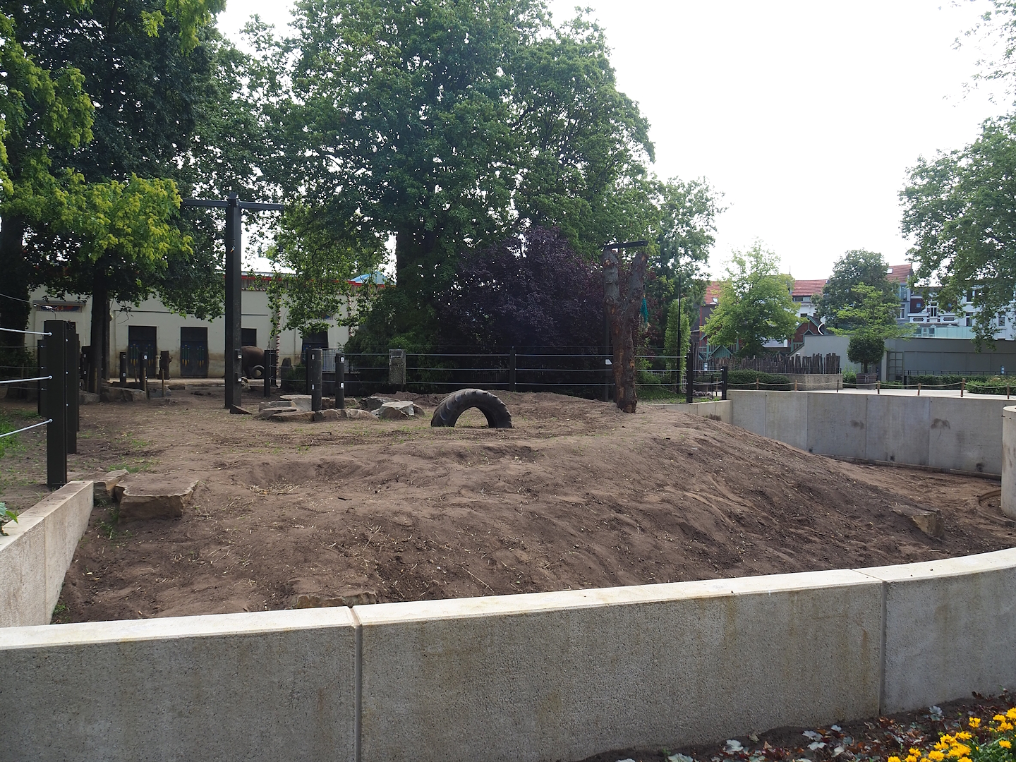 Expanded Asian elephant paddock, 2023-07-22