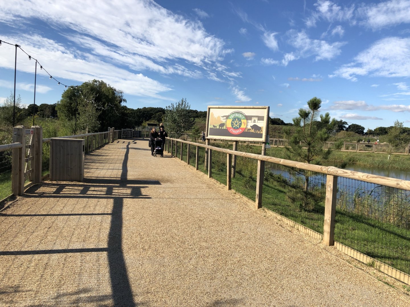 Experience Ethiopia Sign at Yorkshire Wildlife Park (October 2021)