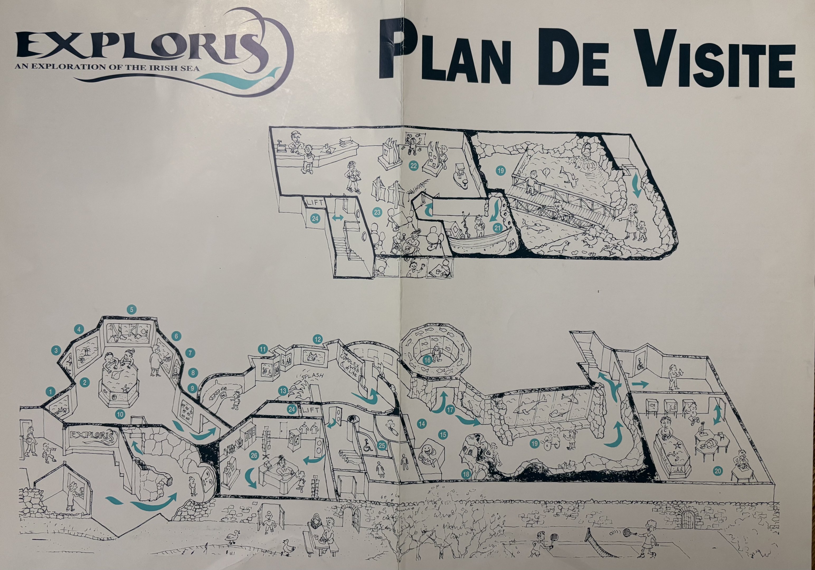 Exploris Aquarium Map - undated