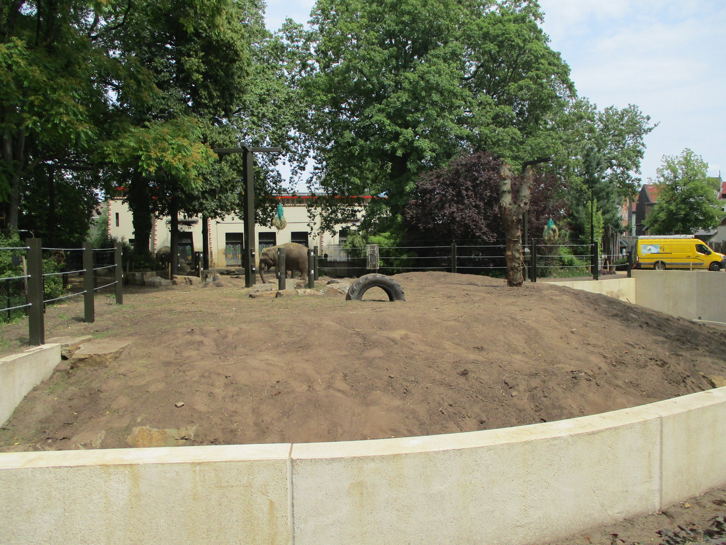 Extension of the elephant enclosure
