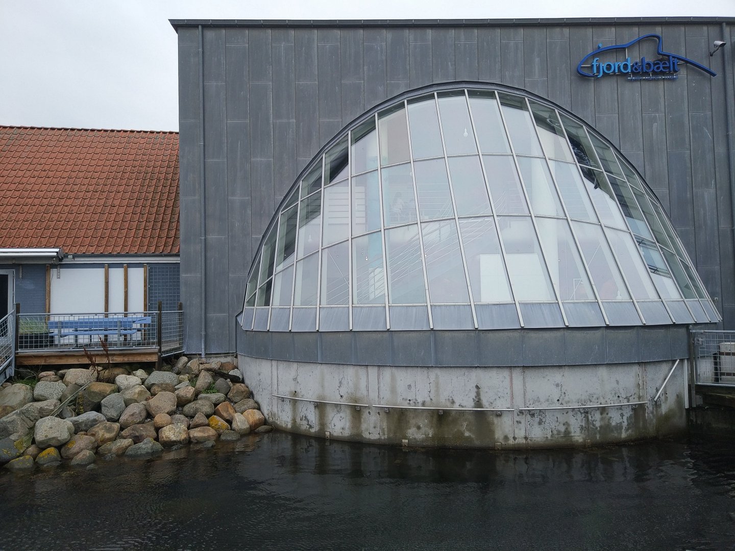 Exterior and part of seal pool