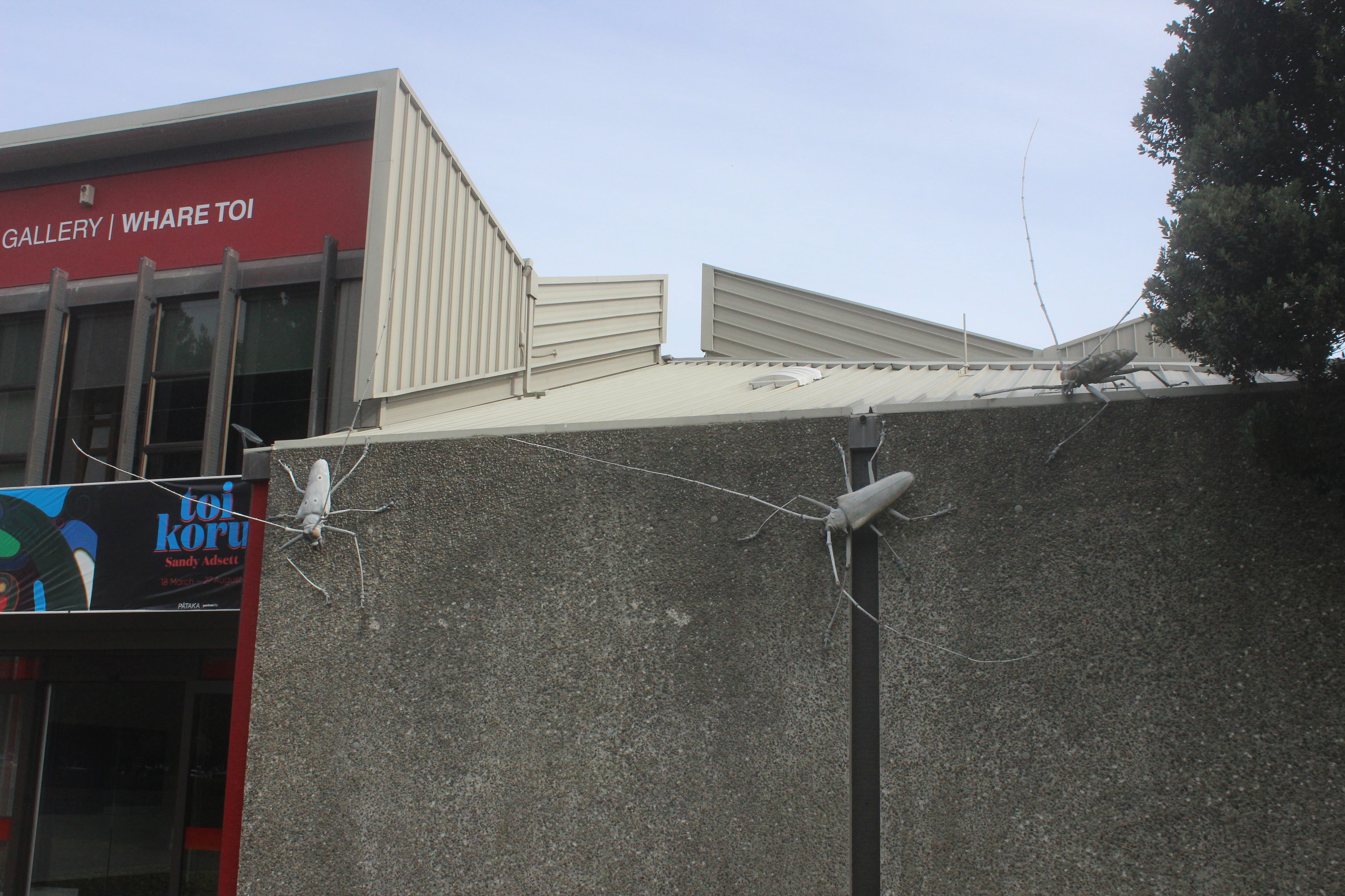 Exterior giant models of longhorn beetles