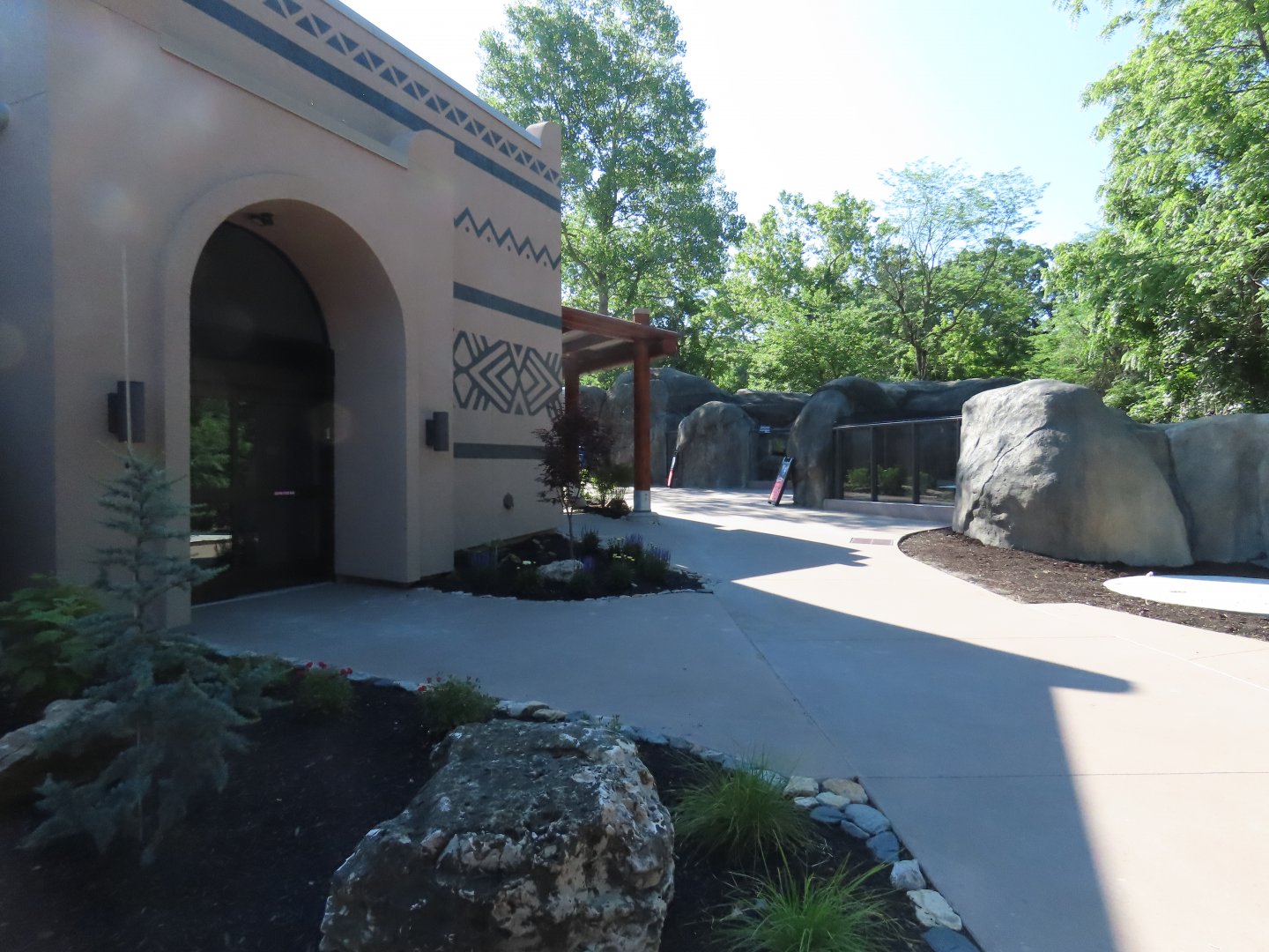 Exterior of Lion Viewing Building - Kopje Renovation