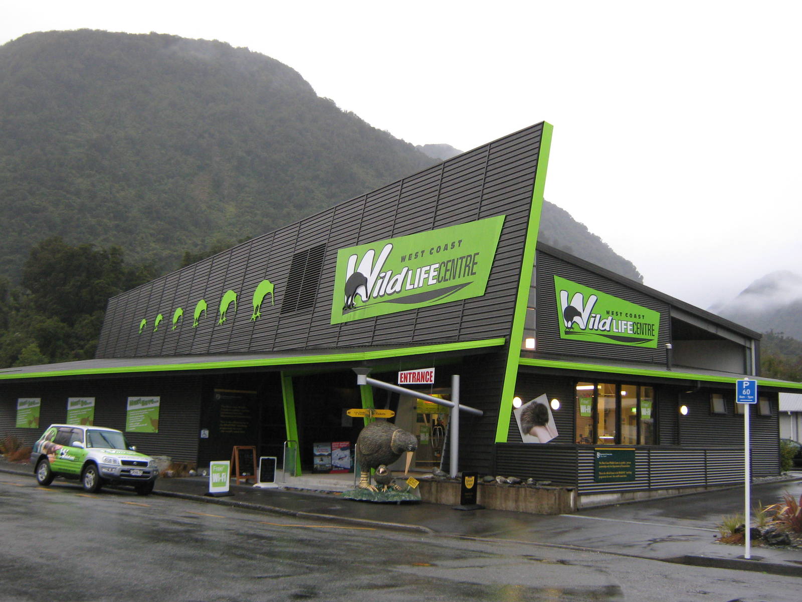 exterior of the West Coast Wildlife Centre