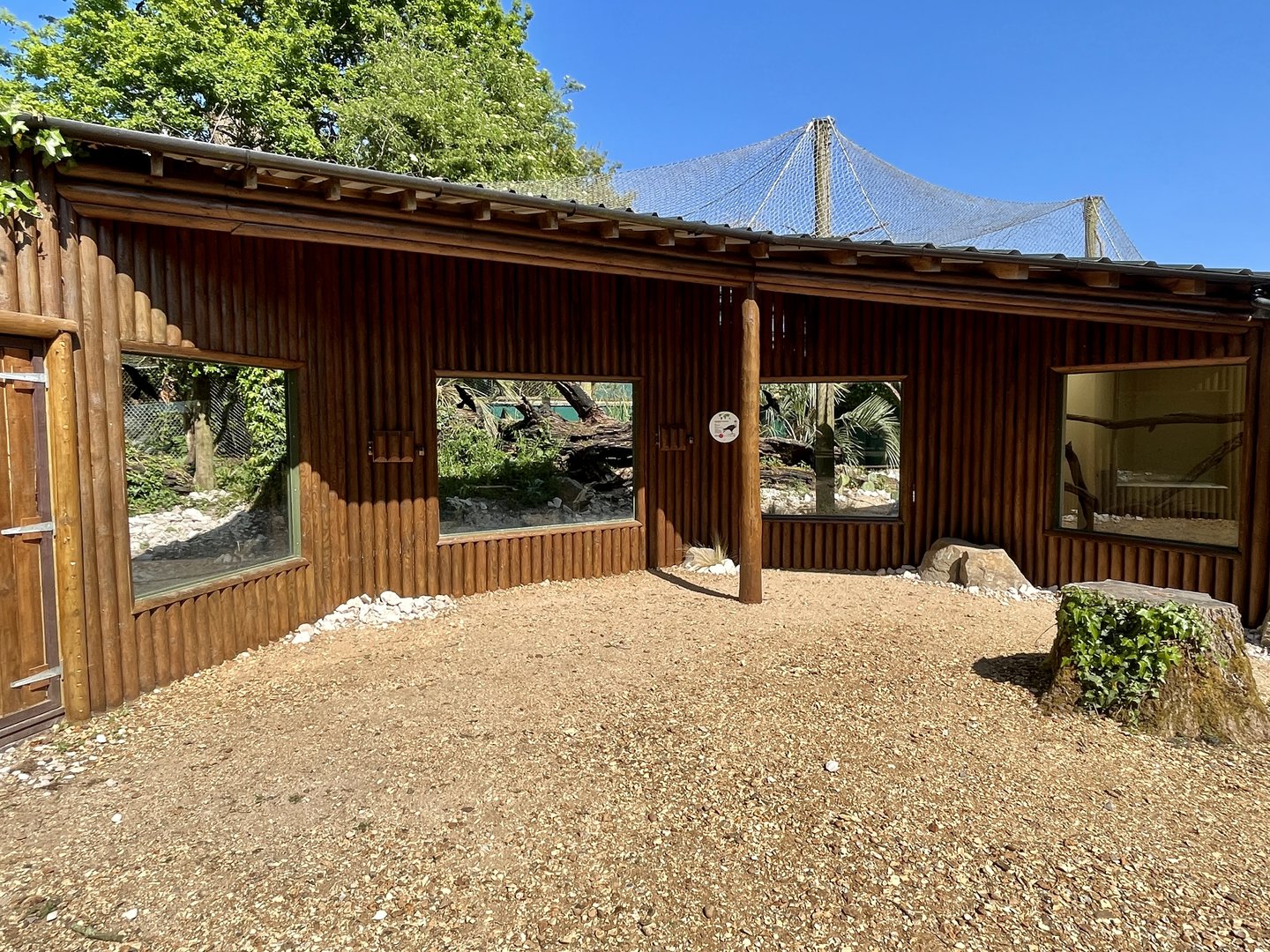 Exterior view of Caracara exhibit.