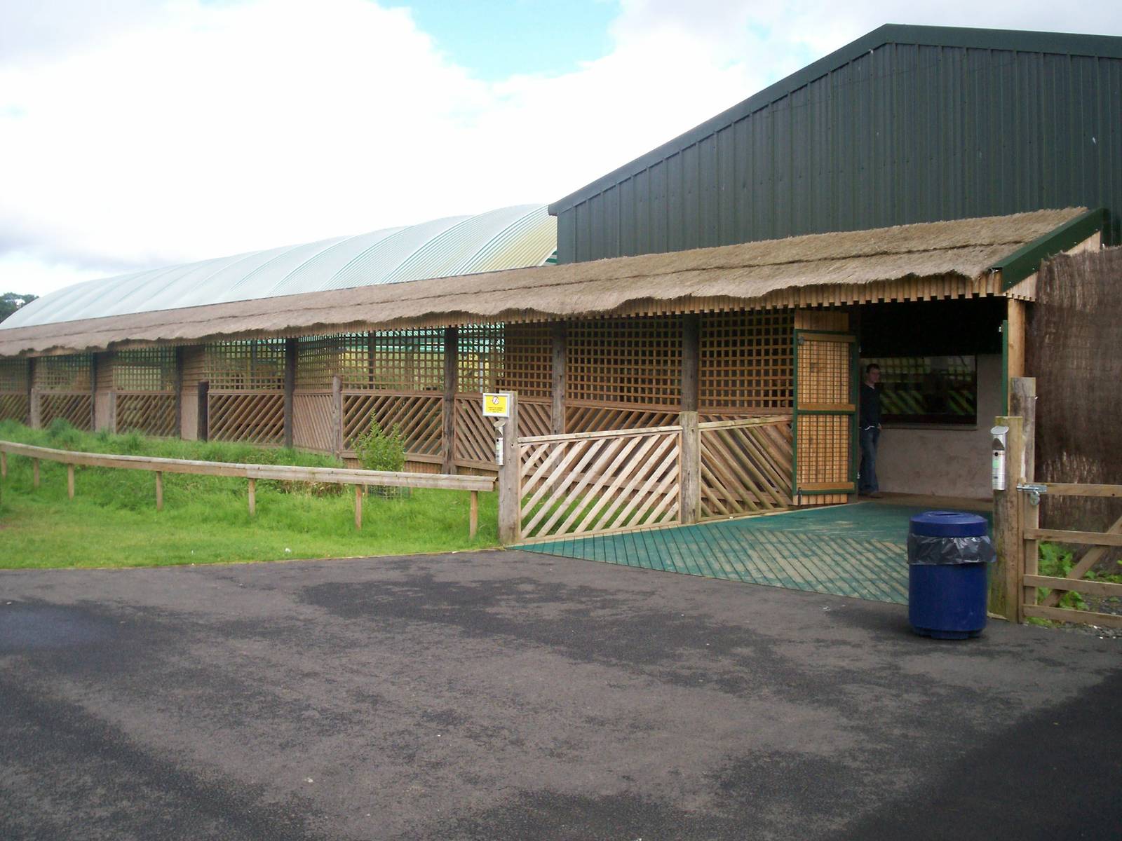 Exterior view of rhino house