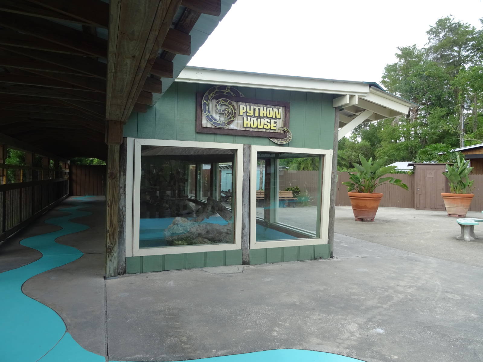 Exterior View of the Python House at Gatorland
