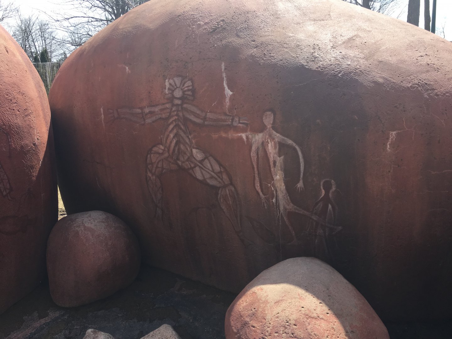 Fake rock and artwork