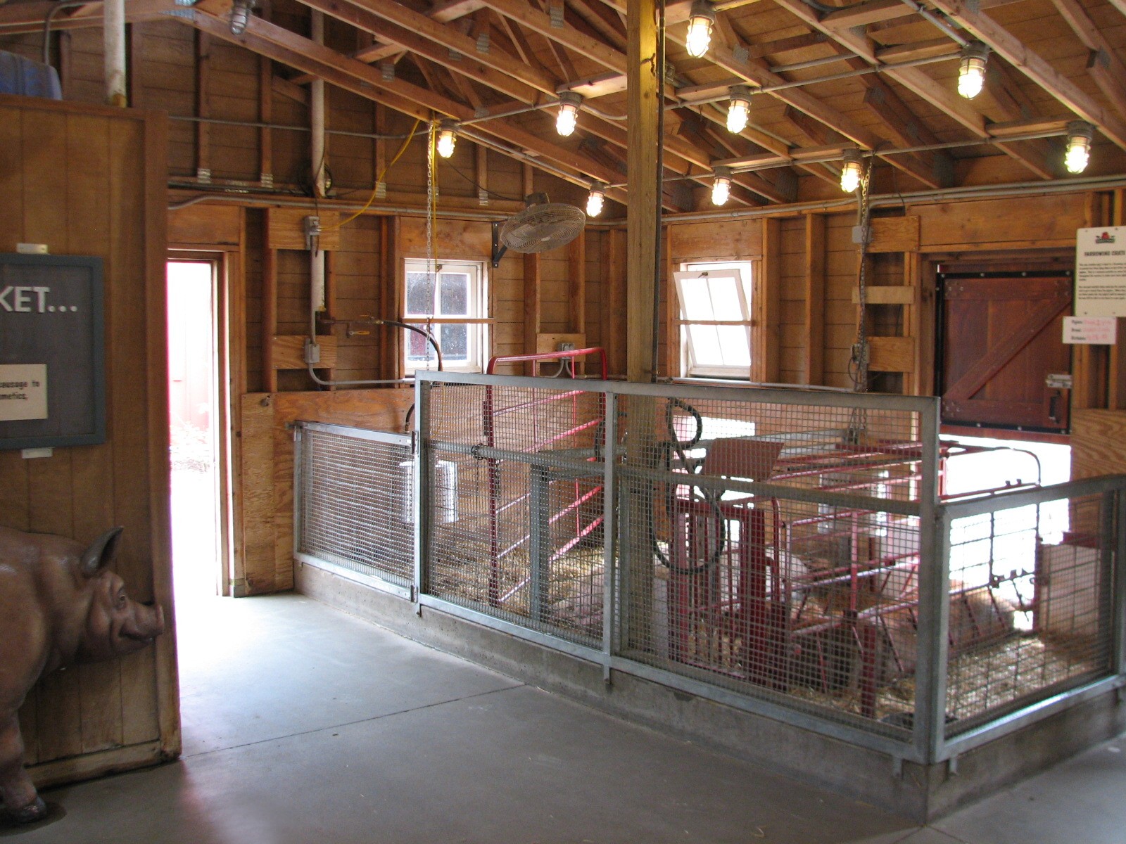 Family Farm - Swine Barn Interior
