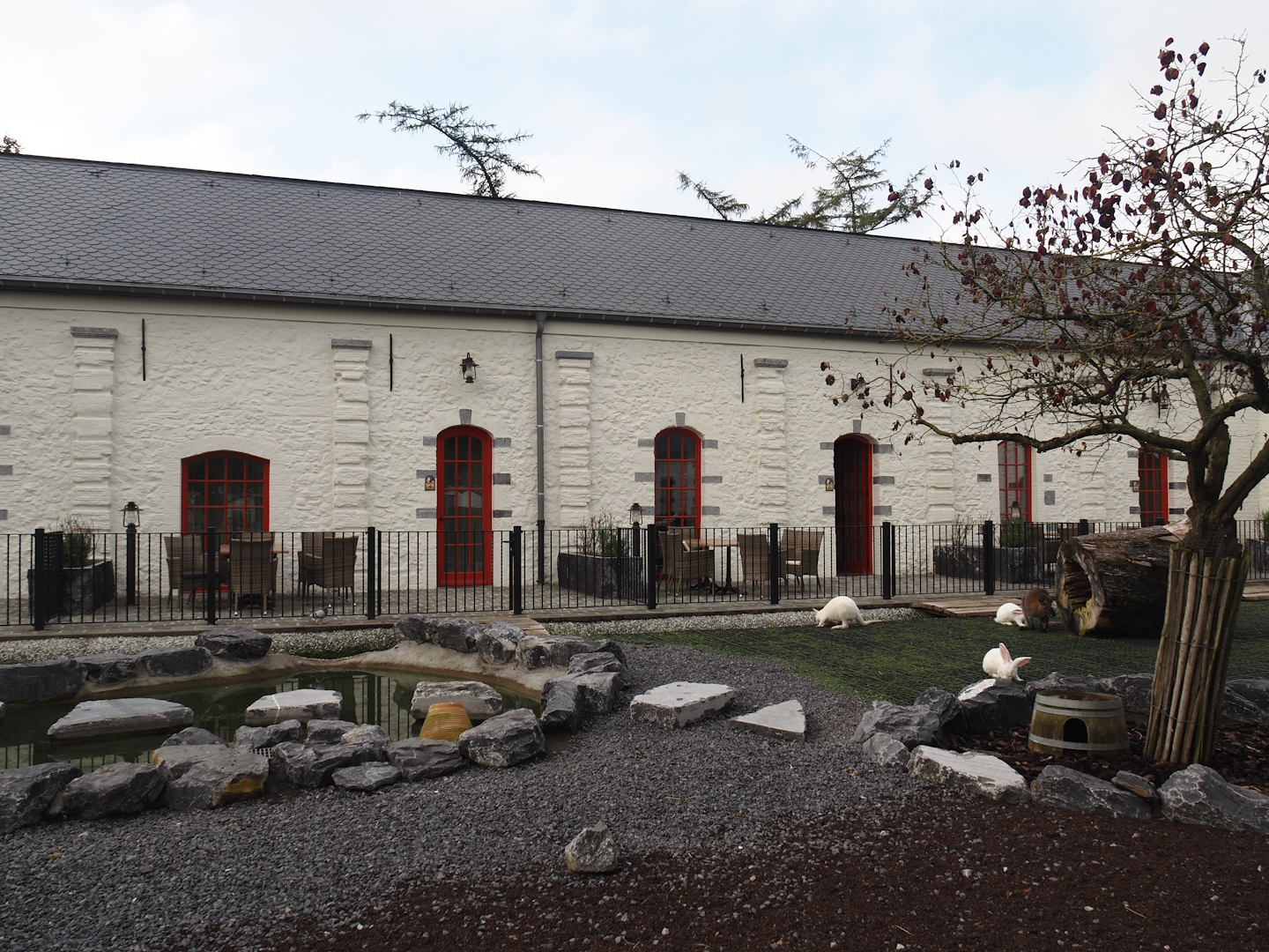 Farm area and Farm House Lodge terraces, 2024-09-17