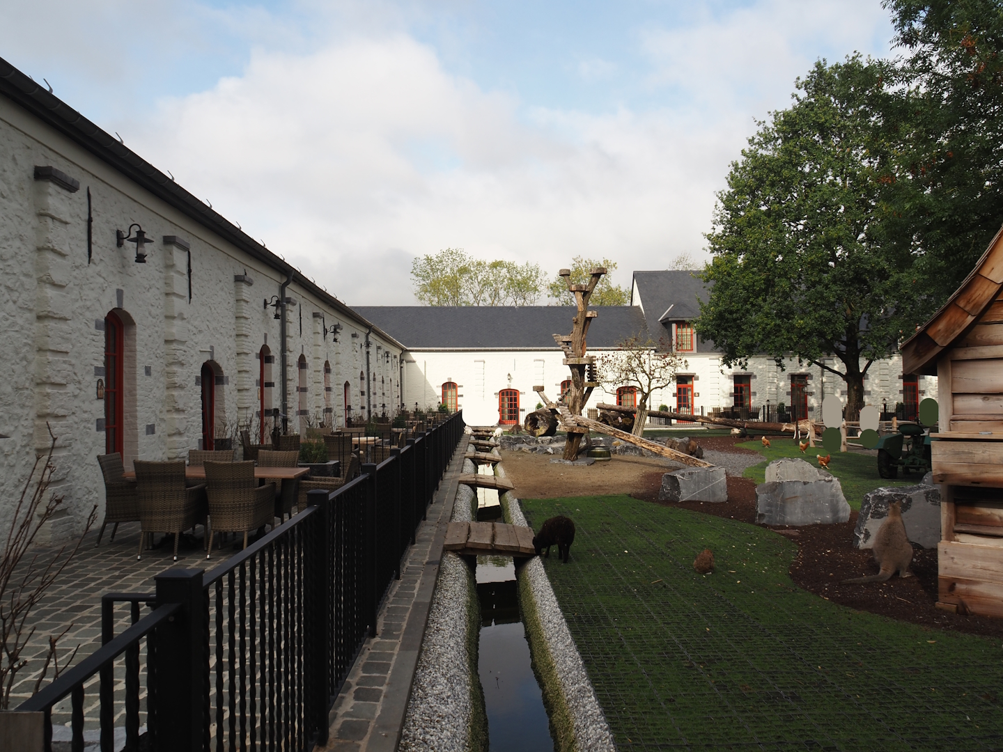 Farm area and Farm House Lodges terraces, 2024-09-17