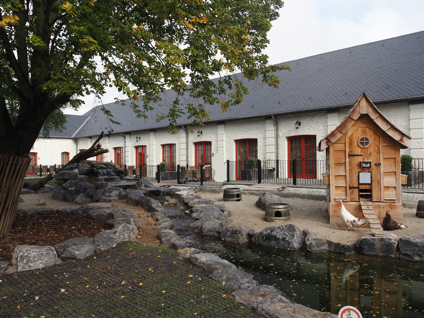 Farm area and Farm House Lodges terraces, 2024-09-17