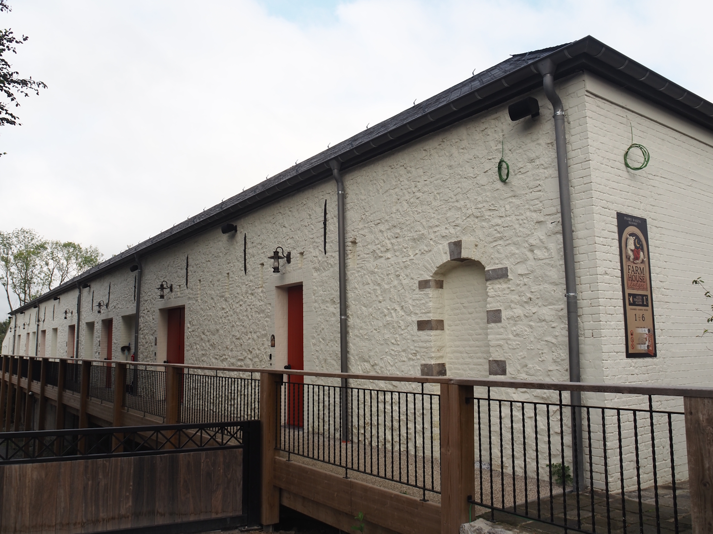 Farm Houses lodges building, 2024-09-17